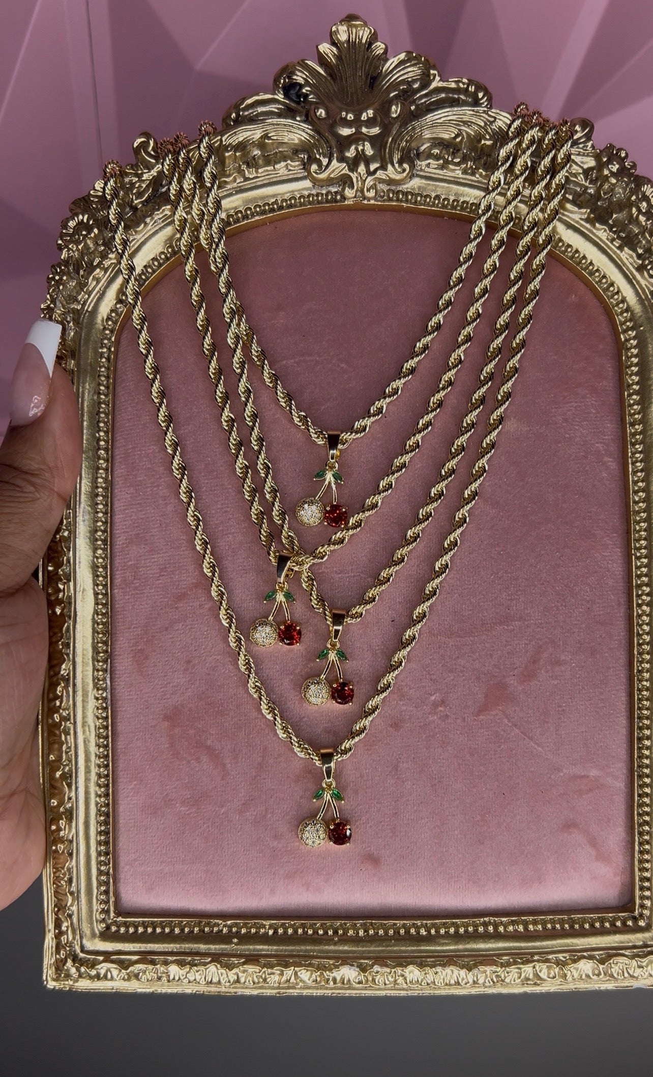 Bling cherry Necklace